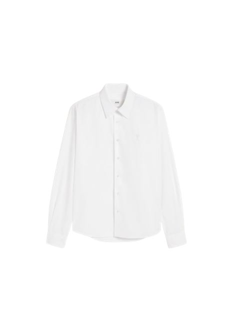 classic shirt adc man white AMI PARIS | BFHSH061.CO0097100